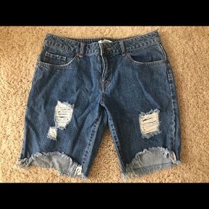 Cut-off Jean Shorts